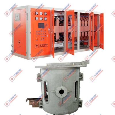 Hoge duurzaamheid Aluminium Schel Inductieoven Voor Koper Smelting Safety Efficiency