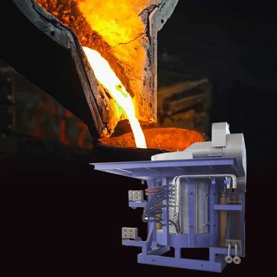 Inductie-staalsmeltmachine met laag geluid en weinig onderhoud