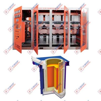 Energiebesparende inductie smeltoven met weinig onderhoud Inductie smeltoven