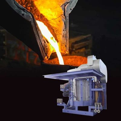 Inductieovens met hoge duurzaamheid voor het smelten van staal met een laag geluidsniveau en een laag foutpercentage