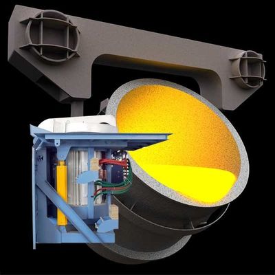 Middelfrequente smeltoven voor metaal Inductieoven voor industrieel gebruik Energiebesparing