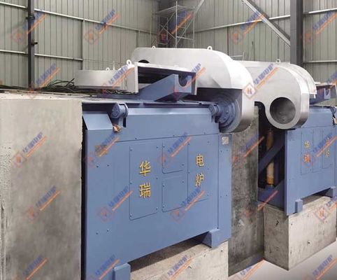 Efficiëntie Elektrische oven voor het smelten van metaal Inductie smeltoven Energiebesparing > 95% Veiligheid