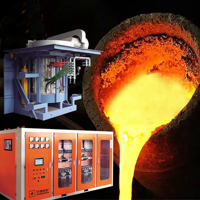 Volledig veilig ontworpen elektrische inductie smeltoven voor energiebesparing 15%-20% van het ijzer smelten